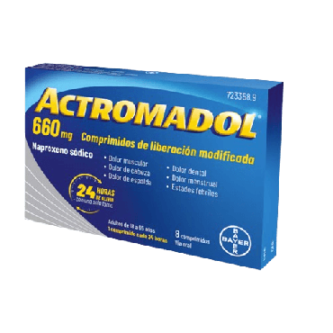 Actromadol 660 MG 8 Comprimidos Liberación Modificada