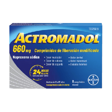Actromadol 660 MG 8 Comprimidos Liberación Modificada