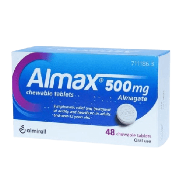 Almax 500 mg 48 Comprimidos Masticables. Farmacia Llansó