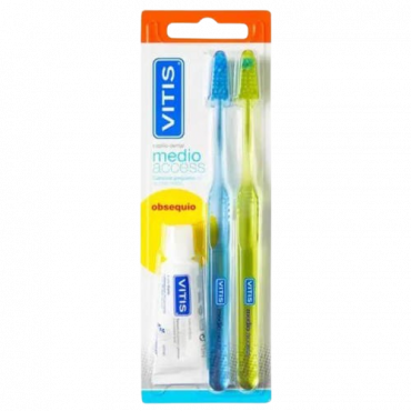 Cepillo Dental Duplo Acces Medio Vitis