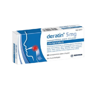 Deratin 5 mg 20 Comprimidos para Chupar. Farmacia Llansó