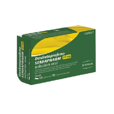 Dexketoprofeno Stadapharm 25 mg 10 Comprimidos Recubiertos. Farmacia Llansó