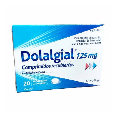 Dolalgial Clonixino Lisina 125 mg 20 Comprimidos Recubiertos. Farmacia Llansó