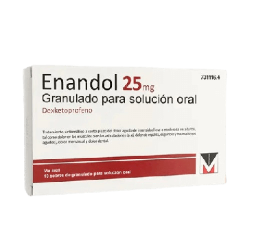 Enandol 25 mg 10 Sobres Granulado Solución Oral. Farmacia Llansó