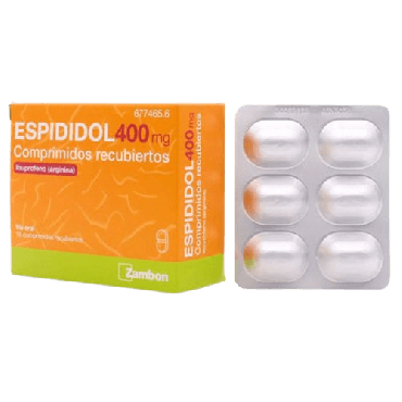 Espididol 400 mg 18 Comprimidos Recubiertos. Ibuprofeno con Arginina