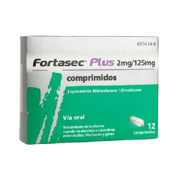 Fortasec Plus 2 mg/125 mg 12 Comprimidos. Farmacia Llansó