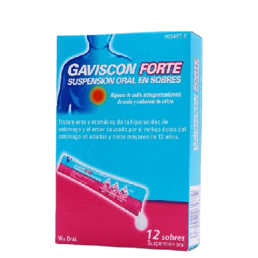 Gaviscon Forte 12 Sobres Suspensión Oral 10 ml. Farmacia Llansó