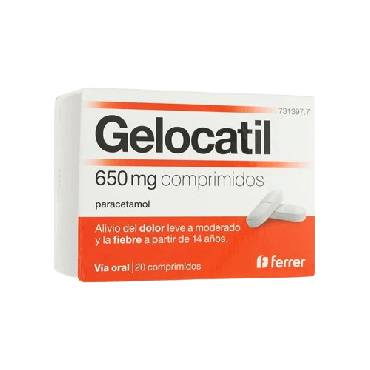 Gelocatil 650 MG 20 Comprimidos