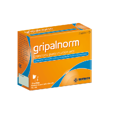 Gripalnorm 10 sobres Granulado Solución Oral. Tratamiento gripe