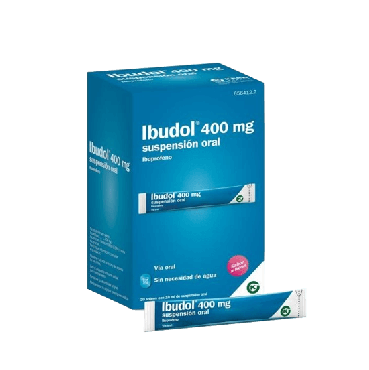 Ibudol 400 mg 20 Sobres Suspensión oral 10 ml. Alivio del dolor.
