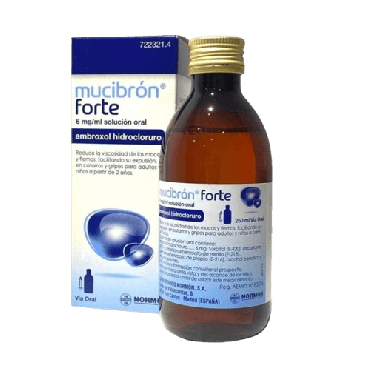 Mucibron Forte 6mg/ml Solución Oral 1 Frasco 250 ml. Eliminación mocos y flemas