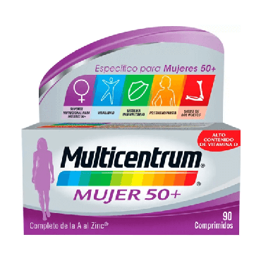 Multicentrum mujer +50 años 90 comprimidos