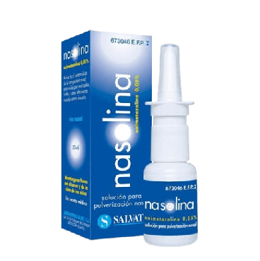 Nasolina 0,5 MG/ML Solución Pulverización Nasal Frasco 20 ml. Farmacia Llansó