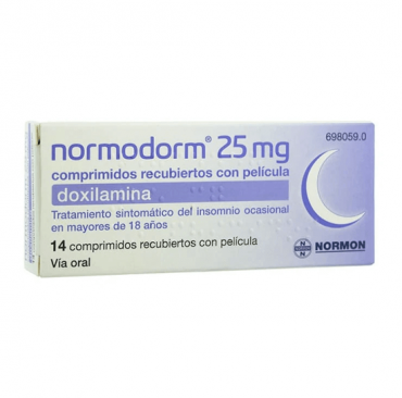 Normodorm 25 mg 14 Comprimidos. Tratamiento insomnio ocasional