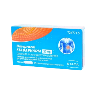 Omeprazol Stadapharm 20 mg 14 Cápsulas Gastrorresistentes 