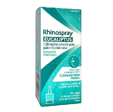 Rhinospray Eucaliptus Pulverización Nasal para el alivio de la congestión Nasal. Farmacia Llansó