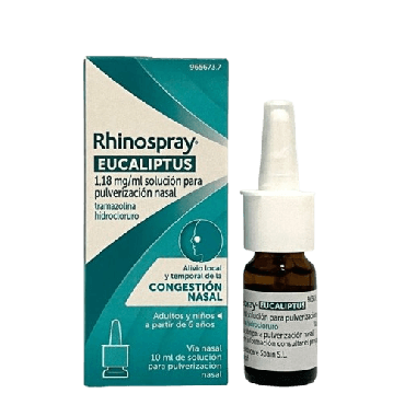 Rhinospray Eucaliptus Pulverización Nasal para el alivio de la congestión Nasal. Farmacia Llansó