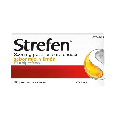 Strefen 8.75 Mg 16 Pastillas para Chupar (Sabor Miel y Limón)