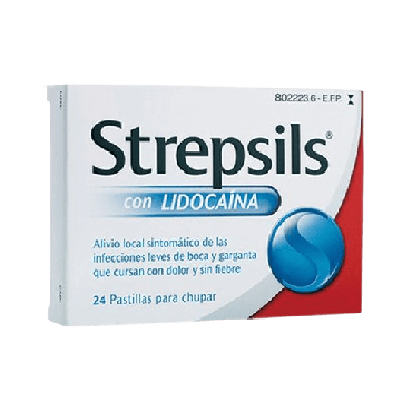 Strepsils con Lidocaina 24 pastillas para chupar