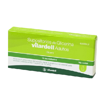 Supositorios de Glicerina Vilardell Adultos 3 G 12 Supositorios. Farmacia Llansó