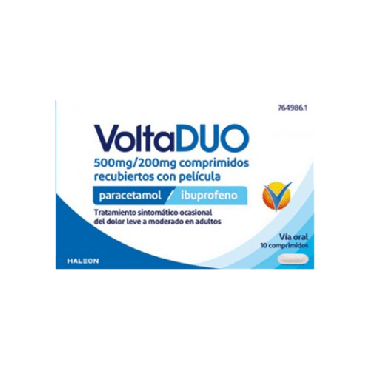 Voltaduo 500 MG/200MG 10 Comprimidos Recubiertos. Farmacia Llansó
