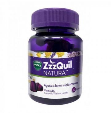 Zzzquil natura mango y platano 30 gummies