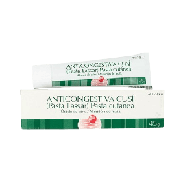 Anticongestiva Cusi Pasta Tópica Tubo 45 gr. Alivio irritaciones piel.