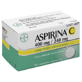Aspirina C 400 mg/240 mg 20 Comprimidos Efervescendes. Farmacia Llansó