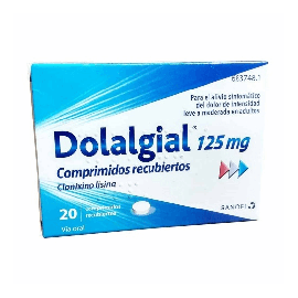 Dolalgial Clonixino Lisina 125 mg 20 Comprimidos Recubiertos. Farmacia Llansó
