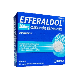 Efferaldol 500 mg 20 Comprimidos Efervescentes. Farmacia Llansó