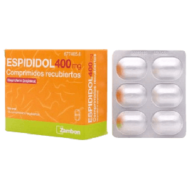 Espididol 400 mg 18 Comprimidos Recubiertos. Ibuprofeno con Arginina