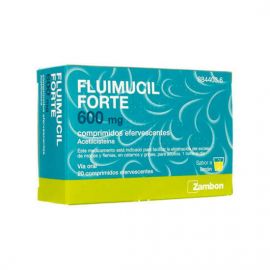Fluimucil Forte 600Mg 20 comprimidos efervescentes. Eliminación de mocos y flemas