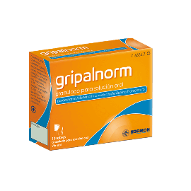 Gripalnorm 10 sobres Granulado Solución Oral. Tratamiento gripe