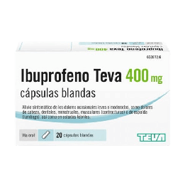 Ibuprofeno Teva 400 mg 20 Cápsulas Blandas. Farmacia Llansó