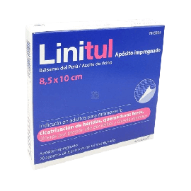 Linitul Cicatrizante 20 Apositos Impregnados 8,5 x 10 cm. Farmacia Llansó