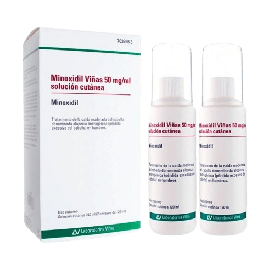 Minoxidil Viñas 50 mg/ml Solución Cutánea 2 Frascos 120ml. Farmacia Llansó