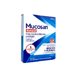 Mucosan Retard 75 mg 10 Cápsulas LIberación Prolongada. Farmacia Llansó