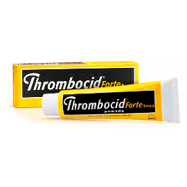Thrombocid Forte 5 mg/g Pomada Tubo 100 gr. Alivio piernas Cansadas y varices.