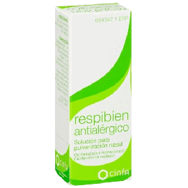 Respibien Antialérgico 0.5 mg/ml + 0.5 Pulverización Nasal Frasco 15 ml. Farmacia Llansó