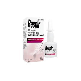 Respir 0.5 MG/ML Pulverización Nasal Frasco 20 ml + Bomba Pulverizadora.