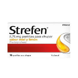 Strefen 8.75 Mg 16 Pastillas para Chupar (Sabor Miel y Limón)