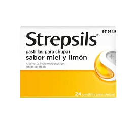 Strepsils 24 Pastillas para Chupar (Sabor Miel y Limón)