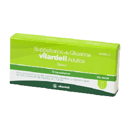 Supositorios de Glicerina Vilardell Adultos 3 G 12 Supositorios. Farmacia Llansó