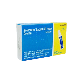 Zovicrem Labial 50 mg/g Crema 1 Tubo 1 G + B. dosificadora. Antiviral