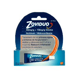 Zoviduo 50 mg/g Crema Tubo 2 gr. Tratamiento Herpes